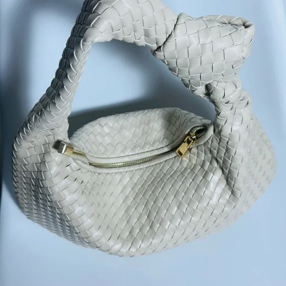 Anthropologie The Brigitte Satchel by Melie Bianco Ivory Pattern NWOT - Picture 7 of 17
